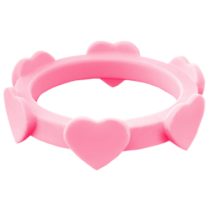 Bubblegum Pink Heart Silicone Ring