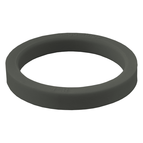 Stone Grey Stripe Strype Silicone Ring
