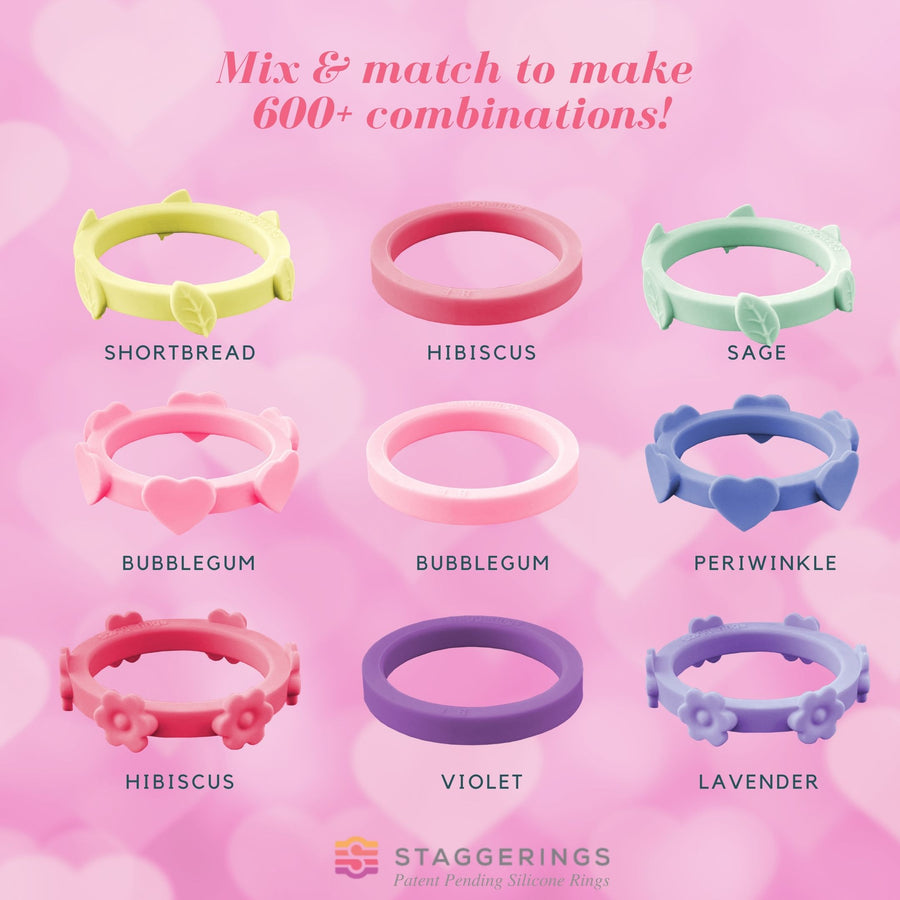Bundle Pack Chantilly Lullaby Nestable Princess Strype Valentine Valentine Day Valentine's Day Valentines Silicone Ring