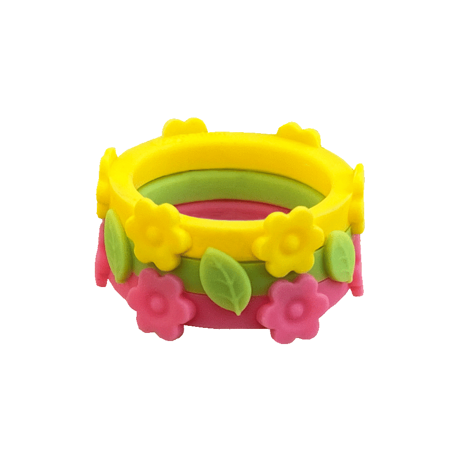 Bundle Country Fair Flower Flowers Hibiscus Leaf Limon Nestable Ring Sunflower Silicone Ring