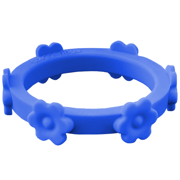  Flower Nestable Ring Royal Blue Silicone Ring