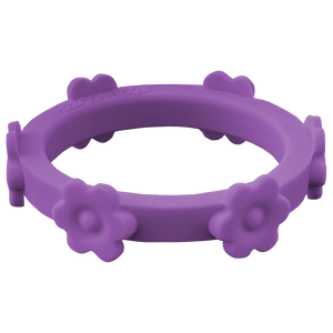 Violet Purple Flower Silicone Ring