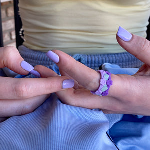 French Lavender Silicone Ring Bundle