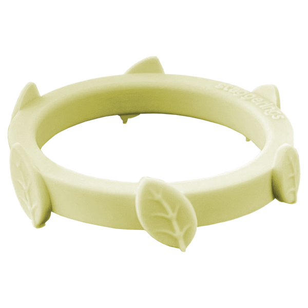 Shortbread Pale Yellow Leaf Silicone Ring