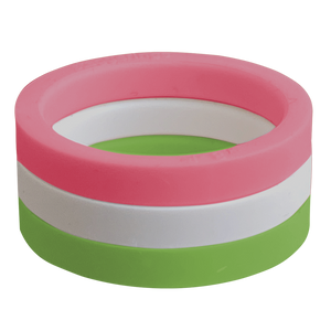 Bundle Hibiscus Ivory Limon Ring Stackable Strype Silicone Ring