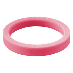Hibiscus Pink Stripe Strype Silicone Ring
