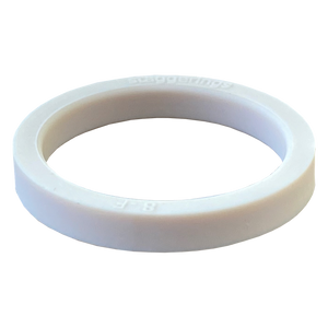 Ivory White Stripe Strype Silicone Ring