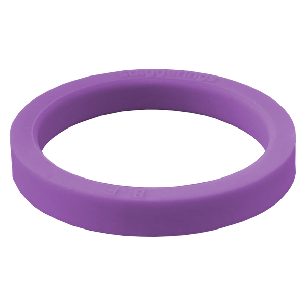  End Cap Ring Stackable Violet Silicone Ring